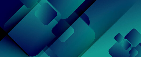 Square shapes composition geometric abstract background. 3D shadow effects and fluid gradients. Modern overlapping forms