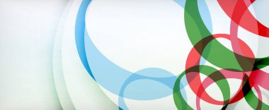 Çember geometrik şekiller, o harf tekrarlayan duvar kağıtları. İş veya teknoloji sunumları, İnternet posterleri veya web broşürü kapakları için soyut arkaplan