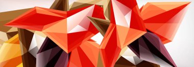 Vektör 3d üçgenler ve piramitler iş veya teknoloji sunumları, İnternet posterleri veya web broşürü kapakları için soyut arkaplan