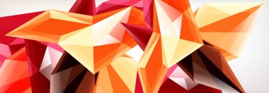 Vektör 3d üçgenler ve piramitler iş veya teknoloji sunumları, İnternet posterleri veya web broşürü kapakları için soyut arkaplan