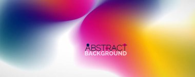 Akışkan renk gradyanı soyut arkaplan, modaya uygun renkli duvar kağıdı. Pankartlar, broşürler, posterler, afişler ve kapaklar için vektör ilüstrasyonu