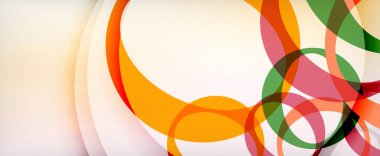 Çember geometrik şekiller, o harf tekrarlayan duvar kağıtları. İş veya teknoloji sunumları, İnternet posterleri veya web broşürü kapakları için soyut arkaplan