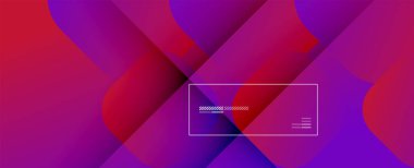 Kare şekiller geometrik soyut arkaplan. Üç boyutlu gölge efektleri ve sıvı eğimleri. Modern çakışma biçimleri