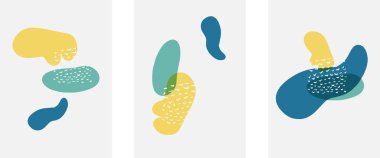 El çizimi karalama şekilleri, duvar resimleri, vektör soyut arka plan şablonları. A4 poster tasarımı veya kapaklar, afişler, broşürler için