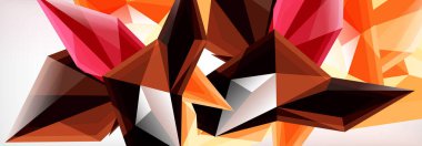 Vektör 3d üçgenler ve piramitler iş veya teknoloji sunumları, İnternet posterleri veya web broşürü kapakları için soyut arkaplan