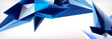 Vektör 3d üçgenler ve piramitler iş veya teknoloji sunumları, İnternet posterleri veya web broşürü kapakları için soyut arkaplan