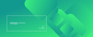 Kare şekiller geometrik soyut arkaplan. Üç boyutlu gölge efektleri ve sıvı eğimleri. Modern çakışma biçimleri