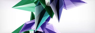 Vektör 3d üçgenler ve piramitler iş veya teknoloji sunumları, İnternet posterleri veya web broşürü kapakları için soyut arkaplan