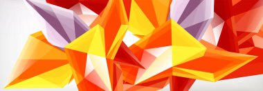 Vektör 3d üçgenler ve piramitler iş veya teknoloji sunumları, İnternet posterleri veya web broşürü kapakları için soyut arkaplan