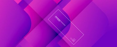 Kare şekiller geometrik soyut arkaplan. Üç boyutlu gölge efektleri ve sıvı eğimleri. Modern çakışma biçimleri