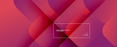 Kare şekiller geometrik soyut arkaplan. Üç boyutlu gölge efektleri ve sıvı eğimleri. Modern çakışma biçimleri