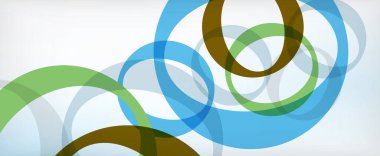 Çember geometrik şekiller, o harf tekrarlayan duvar kağıtları. İş veya teknoloji sunumları, İnternet posterleri veya web broşürü kapakları için soyut arkaplan