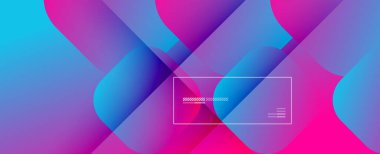 Kare şekiller geometrik soyut arkaplan. Üç boyutlu gölge efektleri ve sıvı eğimleri. Modern çakışma biçimleri