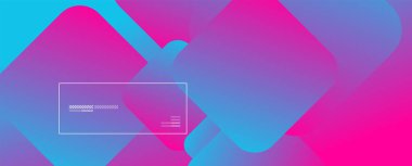 Kare şekiller geometrik soyut arkaplan. Üç boyutlu gölge efektleri ve sıvı eğimleri. Modern çakışma biçimleri