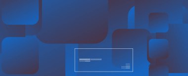 Kare şekiller geometrik soyut arkaplan. Üç boyutlu gölge efektleri ve sıvı eğimleri. Modern çakışma biçimleri