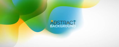 Akışkan renk gradyanı soyut arkaplan, modaya uygun renkli duvar kağıdı. Pankartlar, broşürler, posterler, afişler ve kapaklar için vektör ilüstrasyonu