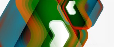 Vektör 3d ok geometrik bileşimi, iş veya teknoloji sunumu için soyut arkaplan, İnternet posteri veya web broşürü kapağı, duvar kağıdı