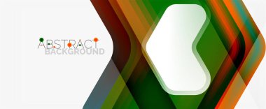 Vektör 3d ok geometrik bileşimi, iş veya teknoloji sunumu için soyut arkaplan, İnternet posteri veya web broşürü kapağı, duvar kağıdı