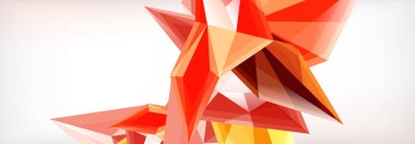 Vektör 3d üçgenler ve piramitler iş veya teknoloji sunumları, İnternet posterleri veya web broşürü kapakları için soyut arkaplan