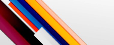 Çok renkli satır arkaplanı. İş veya teknoloji sunumları, İnternet posterleri veya web broşürü kapakları için tasarım şablonu