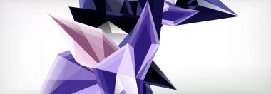 Vektör 3d üçgenler ve piramitler iş veya teknoloji sunumları, İnternet posterleri veya web broşürü kapakları için soyut arkaplan