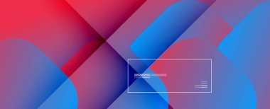 Kare şekiller geometrik soyut arkaplan. Üç boyutlu gölge efektleri ve sıvı eğimleri. Modern çakışma biçimleri