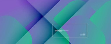 Kare şekiller geometrik soyut arkaplan. Üç boyutlu gölge efektleri ve sıvı eğimleri. Modern çakışma biçimleri