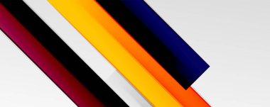 Çok renkli satır arkaplanı. İş veya teknoloji sunumları, İnternet posterleri veya web broşürü kapakları için tasarım şablonu