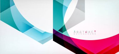 Şeffaf altıgenler geometrik şekiller soyut arkaplan