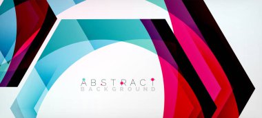 Şeffaf altıgenler geometrik şekiller soyut arkaplan