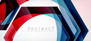 Vektör renk altıgenler geometrik soyut arkaplan