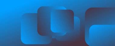 Kare şekiller geometrik soyut arkaplan. Üç boyutlu gölge efektleri ve sıvı eğimleri. Modern çakışma biçimleri