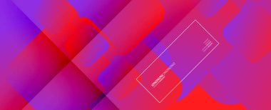 Kare şekiller geometrik soyut arkaplan. Üç boyutlu gölge efektleri ve sıvı eğimleri. Modern çakışma biçimleri