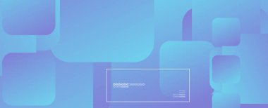 Kare şekiller geometrik soyut arkaplan. Üç boyutlu gölge efektleri ve sıvı eğimleri. Modern çakışma biçimleri