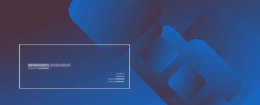 Kare şekiller geometrik soyut arkaplan. Üç boyutlu gölge efektleri ve sıvı eğimleri. Modern çakışma biçimleri