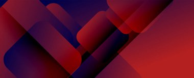 Kare şekiller geometrik soyut arkaplan. Üç boyutlu gölge efektleri ve sıvı eğimleri. Modern çakışma biçimleri