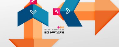 Parlak renk üçgenleri ve geometrik şekiller vektör soyut arkaplan