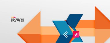 Parlak renk üçgenleri ve geometrik şekiller vektör soyut arkaplan