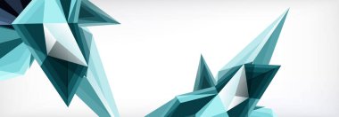 Vektör 3d üçgenler ve piramitler iş veya teknoloji sunumları, İnternet posterleri veya web broşürü kapakları için soyut arkaplan