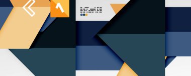 Parlak renk üçgenleri ve geometrik şekiller vektör soyut arkaplan