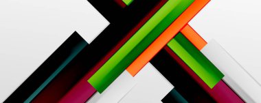 Çok renkli satır arkaplanı. İş veya teknoloji sunumları, İnternet posterleri veya web broşürü kapakları için tasarım şablonu