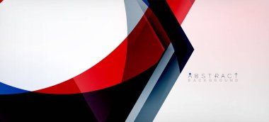 Şeffaf altıgenler geometrik şekiller soyut arkaplan