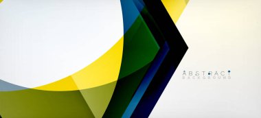 Şeffaf altıgenler geometrik şekiller soyut arkaplan