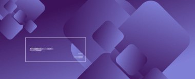 Kare şekiller geometrik soyut arkaplan. Üç boyutlu gölge efektleri ve sıvı eğimleri. Modern çakışma biçimleri