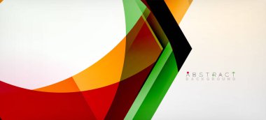 Şeffaf altıgenler geometrik şekiller soyut arkaplan