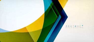 Şeffaf altıgenler geometrik şekiller soyut arkaplan