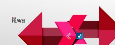 Parlak renk üçgenleri ve geometrik şekiller vektör soyut arkaplan