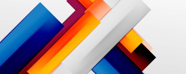 Çok renkli satır arkaplanı. İş veya teknoloji sunumları, İnternet posterleri veya web broşürü kapakları için tasarım şablonu