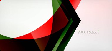 Şeffaf altıgenler geometrik şekiller soyut arkaplan