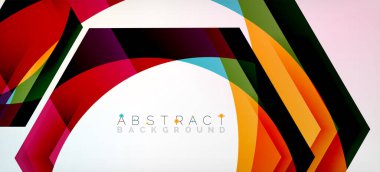 Şeffaf altıgenler geometrik şekiller soyut arkaplan